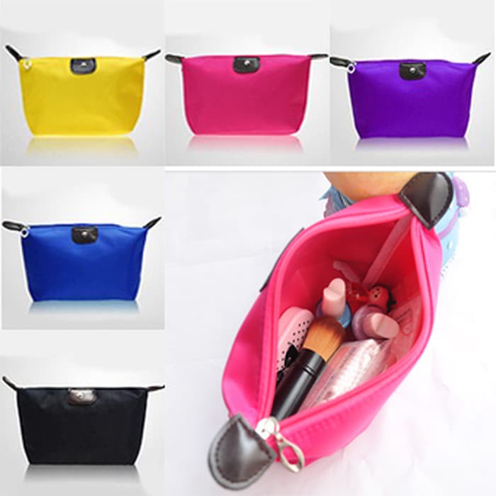 travel pouch dompet kosmetik pouch makeup multifungsi bahan pvc anti air travelling