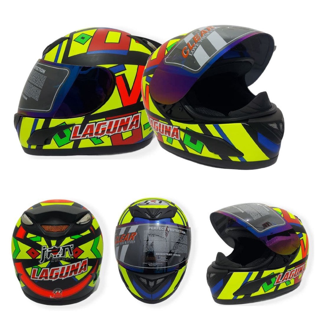 Helm JPN Full Face Pria Wanita Dewasa SNI