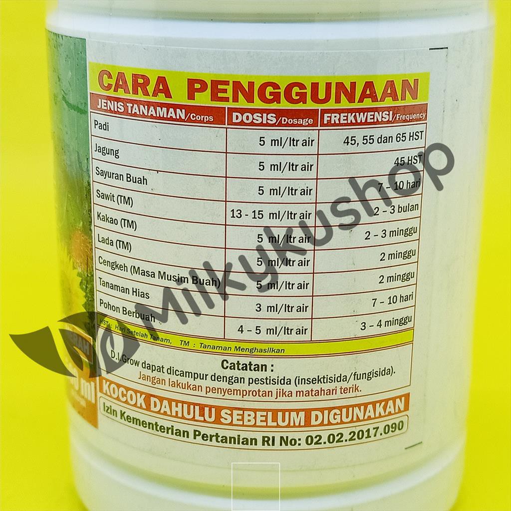 PUPUK ORGANIK PLUS DI GROW MERAH 500 ML CAIR DIGROW