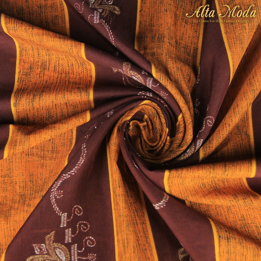 

Alta Moda Katun Batik Kalimantan Timur Dasar Marun Orange (1M)
