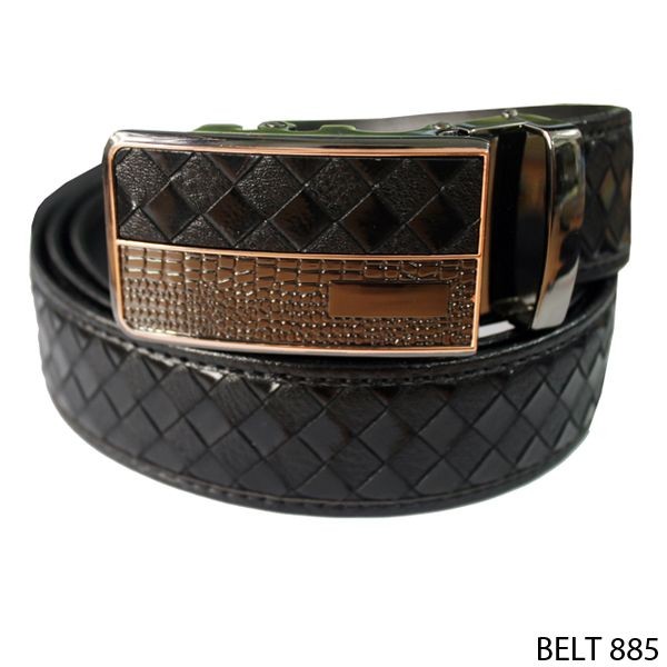 Ikat Pinggang Keren Semi Kulit Hitam – BELT 885
