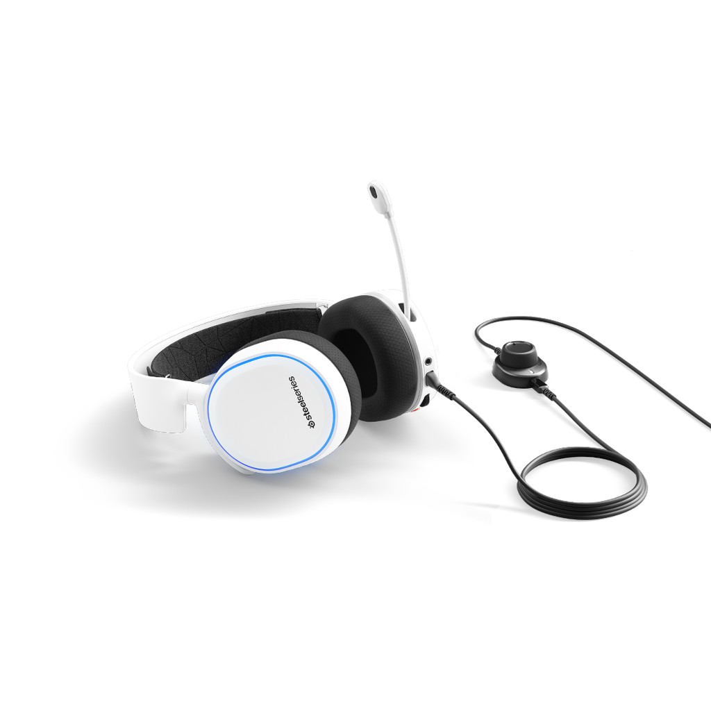 Steelseries Arctis 5 Gaming Headset RGB 7.1 DTS:X Surround - Black White