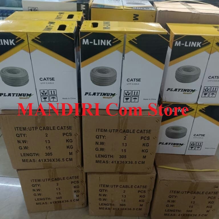 Kabel Lan UTP Cat5e MLink 1 Roll 305M