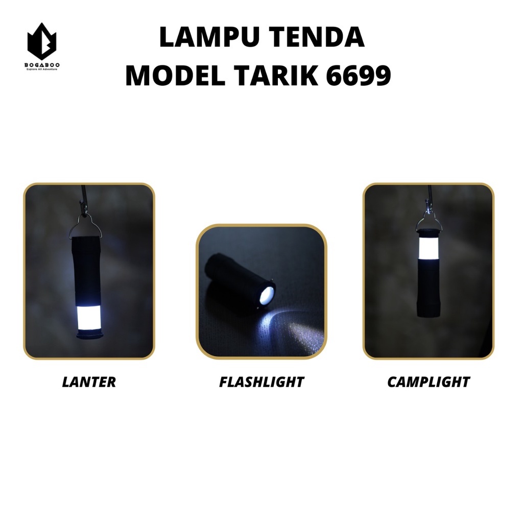 Lampu Tarik CL 6699 - Lampu Camping - Lampu Senter Outdoor - lampu tenda - lampu hiking