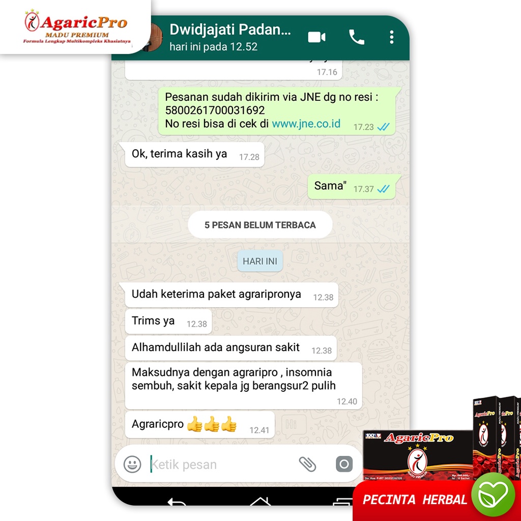 Obat Asma Sesak Nafas Paru Paru Sinusitis Batuk Gurah Perokok - Madu Agaricpro Herbal Alami-2