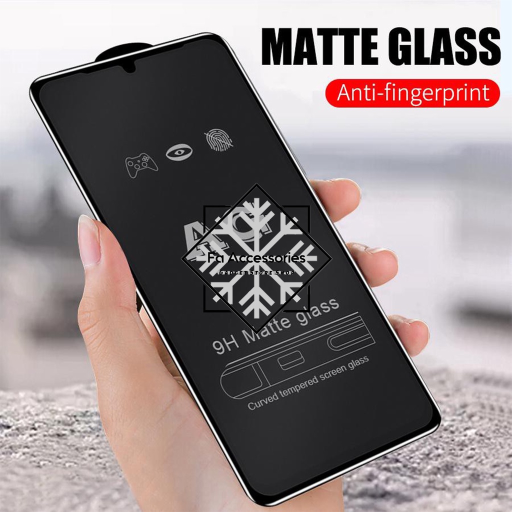 FA Tempered matte glass XIAOMI BLACK SHARK 4 4PRO PRO anti glear tempered glass matte anti minyak