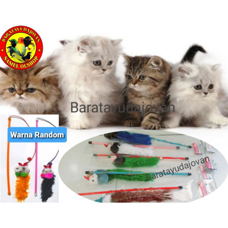 MAINAN TONGKAT KUCING MODEL BONEKA BAJING STICK BONEKA BAJING
