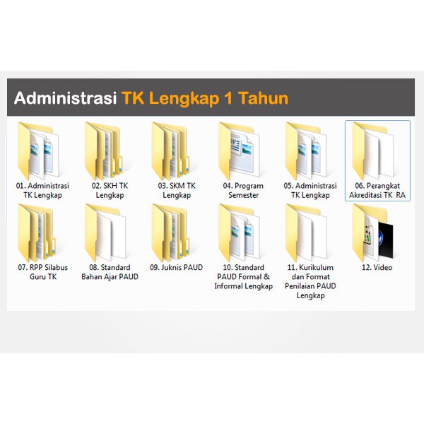 Cd Administrasi Managemen Kurikulum Rkh Keuangan Akreditasi Paud Lengkap Shopee Indonesia