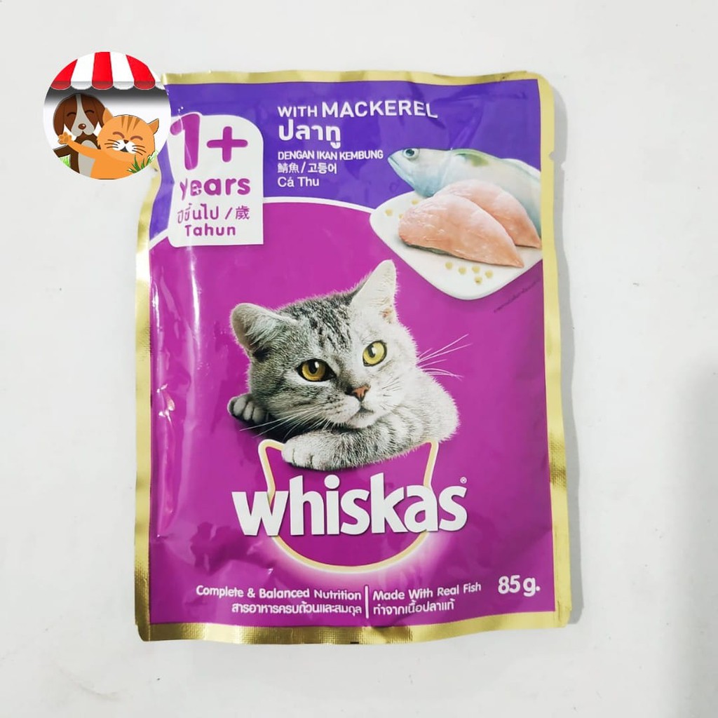 Whiskas Pouch Makanan Basah Whiskas - Wet Food 85gr