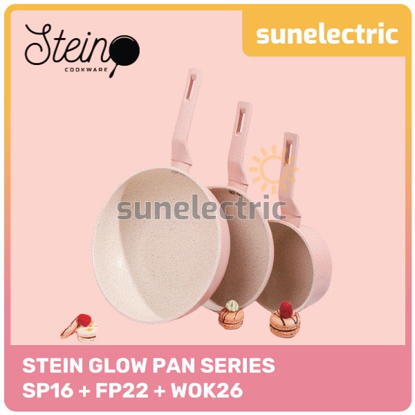 STEIN Cookware GLOW Pan 5 Pcs Set Greblon Coating / Panci Set / Wajan / Penggorengan Anti Lengket - 