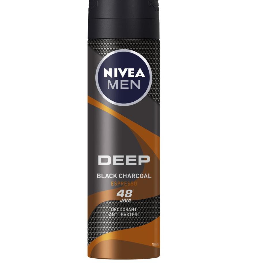 READY STOCK NIVEA MEN Deodorant Deep Espresso Spray - 150 ml 388
