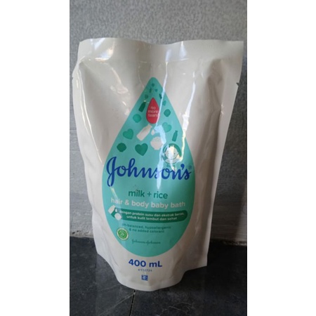 Johnson’s Baby Bath Refill 400ml (Milk &amp; Rice, Bedtime, Top To Toe Wash), cotton Touch 375ml