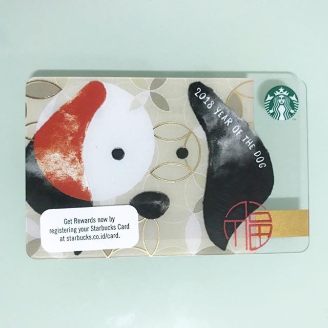 Starbucks Indonesia year of Dog 2018 Card