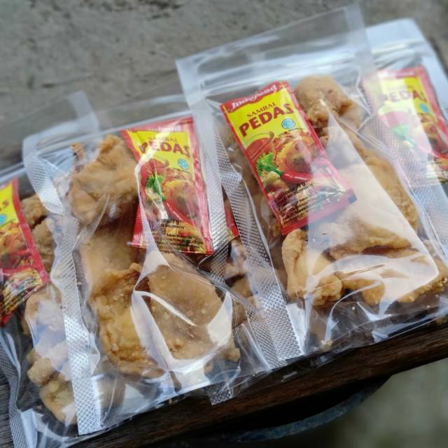 

Kulit ayam crispy kemasan ekonomis