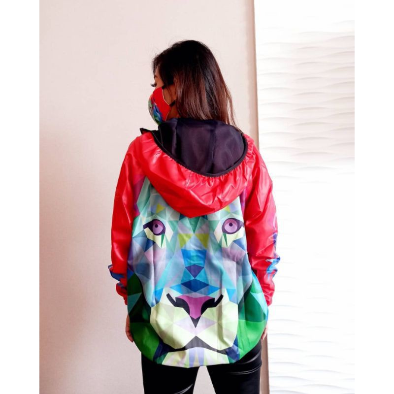 Windbreaker Jacket  kode : J15 /  jaket windbreaker /  jaket pelindung diri / jaket singa