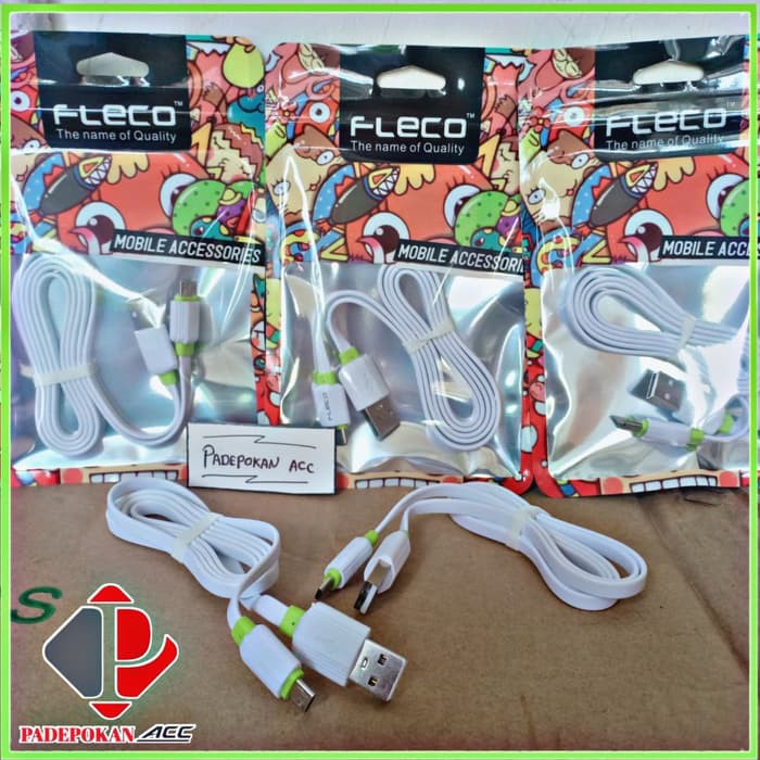 Kabel Data Qualcomm 3.0 Fast Charging Candy Micro Usb 100cm FLECO T-33
