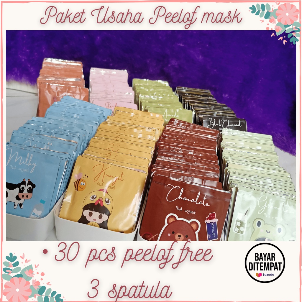 PAKET USAHA MASKER WAJAH PEELOFF 10GRAM PAKET RESELLER MASKER WAJAH PEELOFF JAMINAN HARGA TERMURAH B