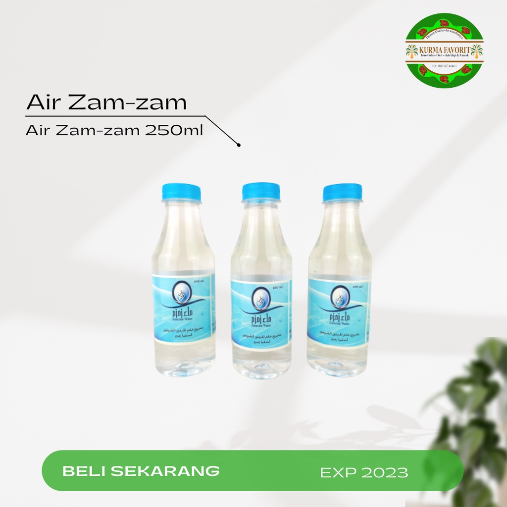 Jual Air Zam Zam 250ml 100 Asli Shopee Indonesia 5084