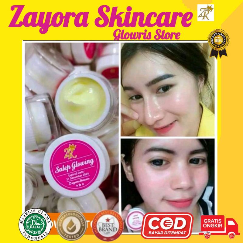 COD Salep Pemutih/ Salep Glowing Ampuh Putihkan Wajah 10x Lebih Cepat  Cream Glowing Malam Salep Glowing Zayora | Salep Pemutih Salep Glowing Ampuh Putikan Kulit Wajah 10 X Lebih Cepat Salep Anti Aging