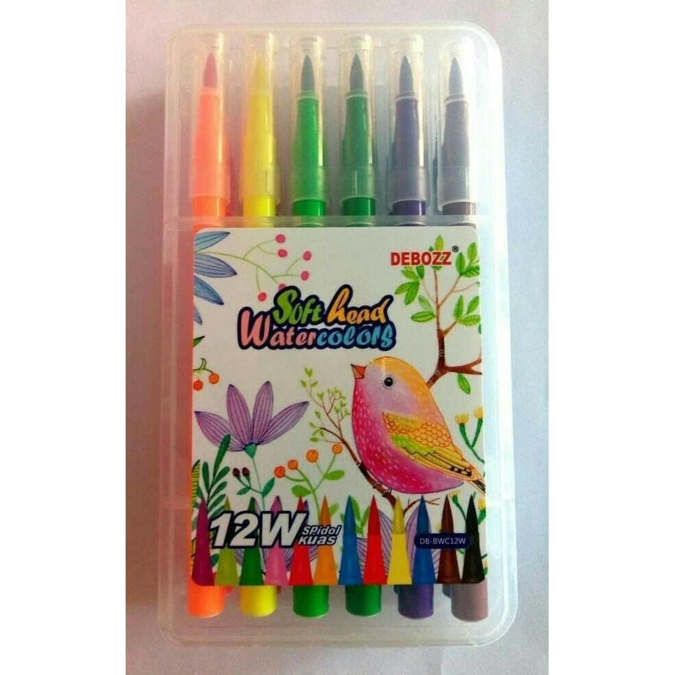 

Unik Spidol kuas Debozz water colour soft head Berkualitas