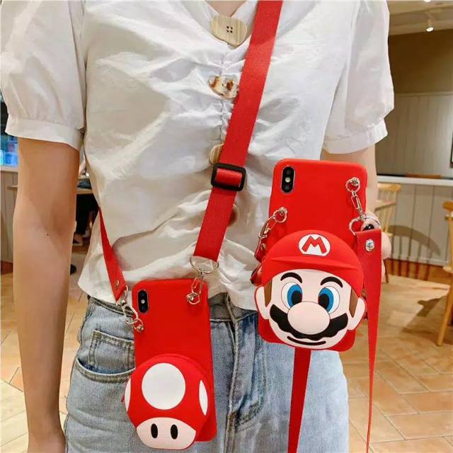 Case Jamur / Mario slempang Y20s Y20 Y20i Y12s Y50 Y30 Y30i  Y17 Y15 Y12 Y91 Y93 Y95