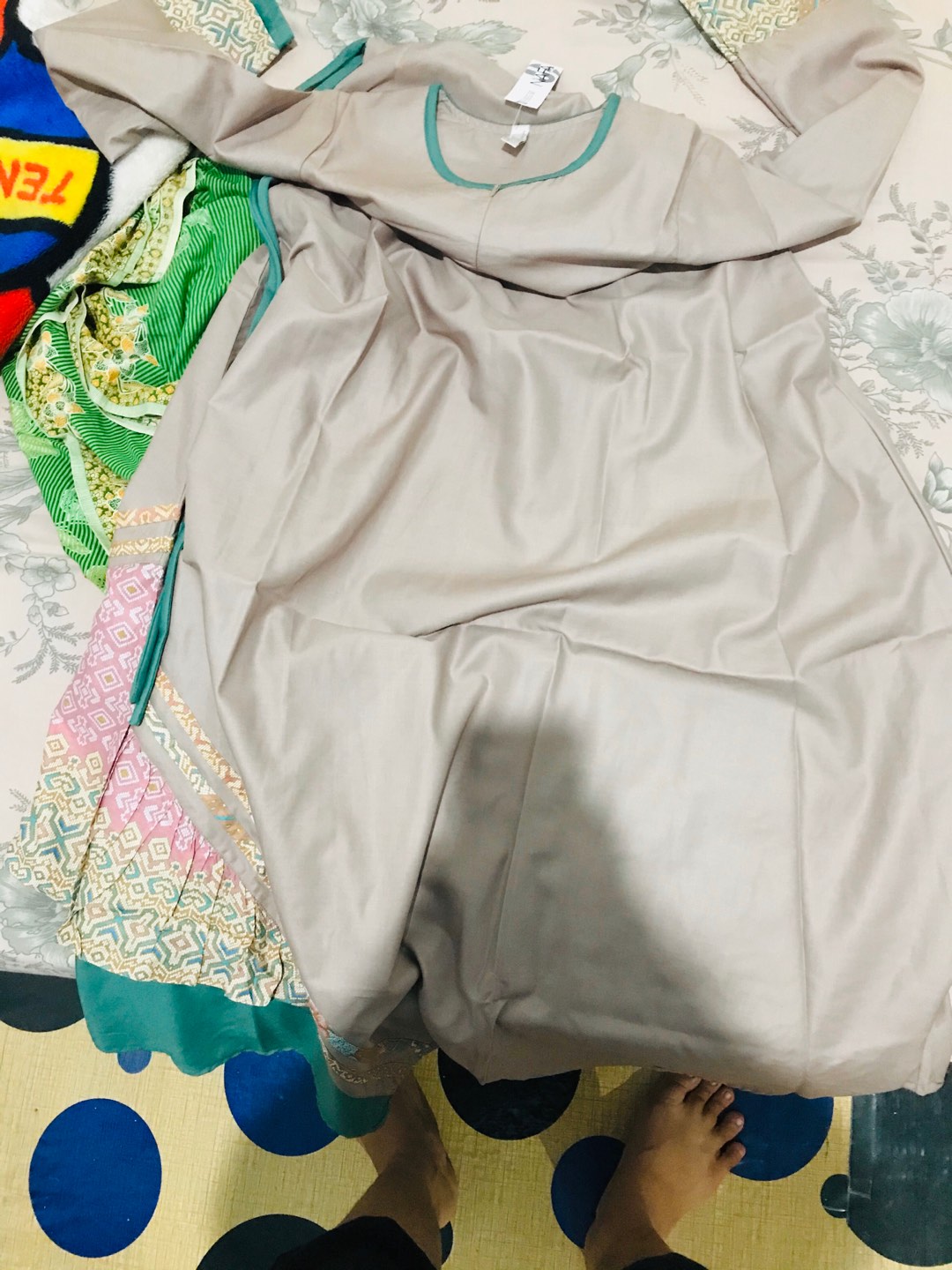 Azura Dress (gamis Toyobo Kombinasi Batik // Gamis Kondangan // Gamis Pesta)