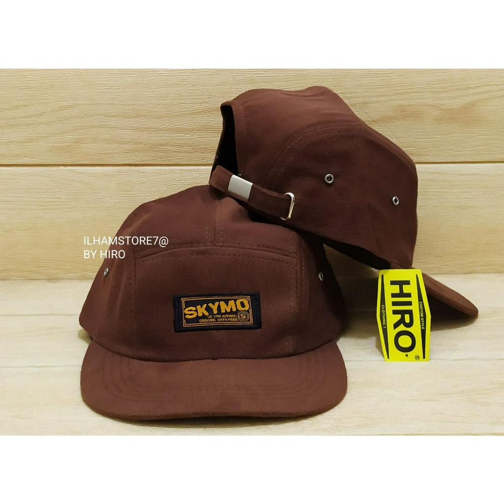 Topi Snapback Bordir Lima Panel/Topi Distro Pria