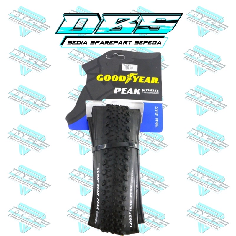 BAN LUAR GOODYEAR PEAK ULTIMATE 700X40C BLACK 700C 40C GRAVEL TUBBLES