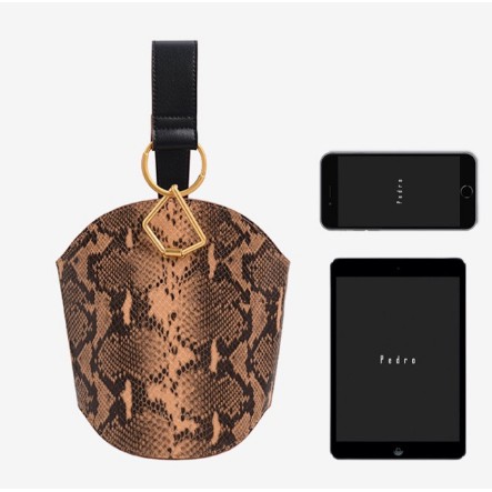 SALEEE TAS WANITA PEDRO WANITA BUCKET BAG SNAKE PRINT XT03 pedroo 100% ORIGINAL