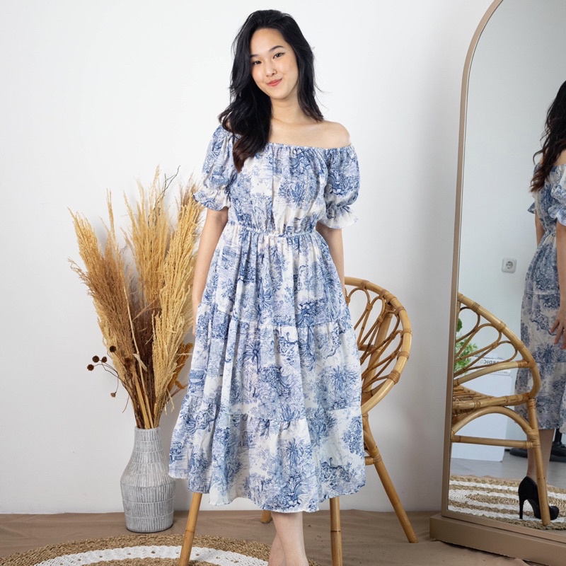 Tiffany Dress - Korean Midi Dress