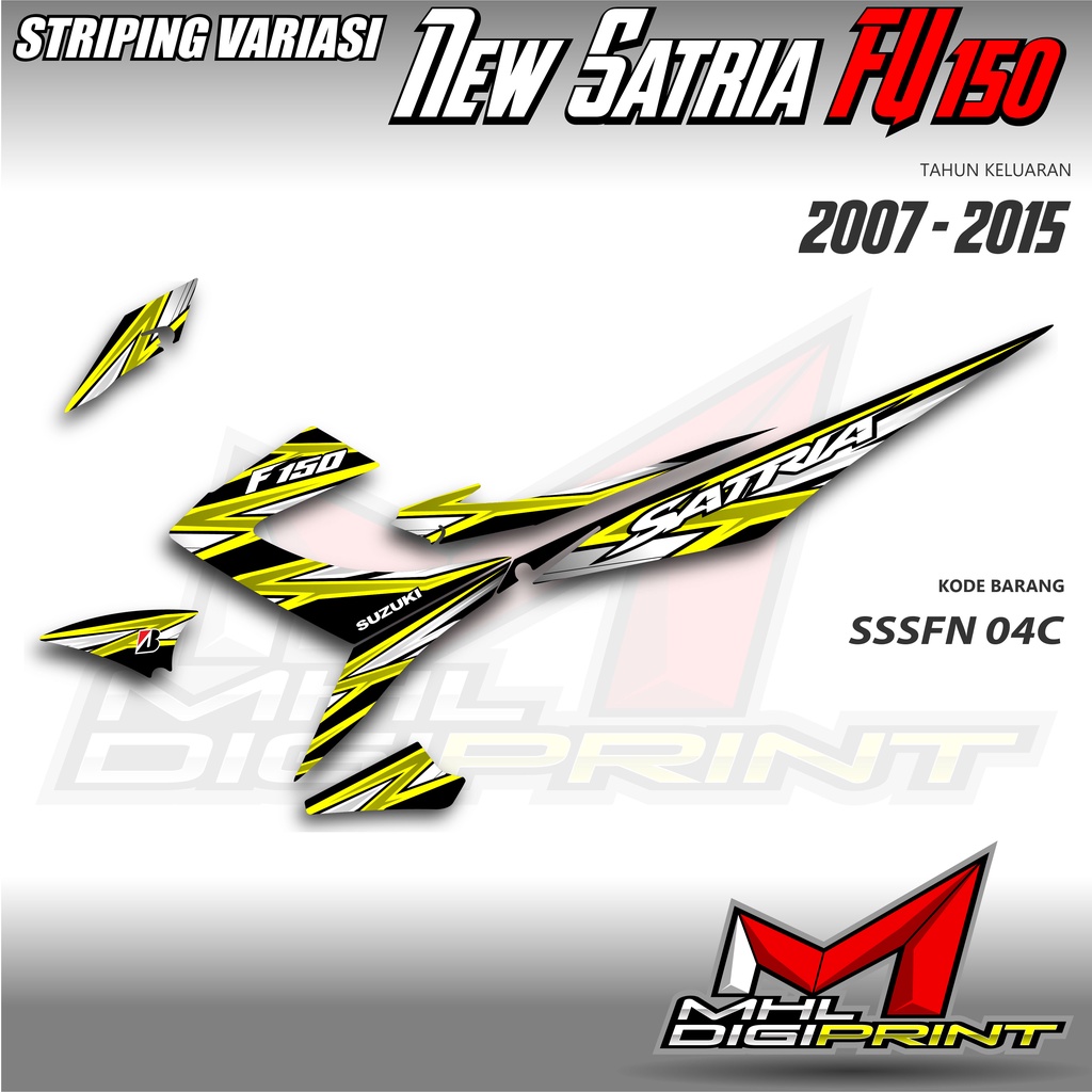 STRIPING VARIASI NEW SATRIA FU 150 - SATRIA FU FACELIFT / FU 150 - SSSFN 04