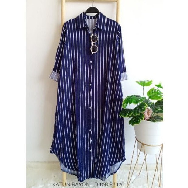 Tunik salur katun rayon ld 108 cm