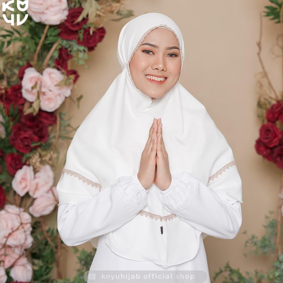 Koyu Hijab Instan Bergo Queen Lace