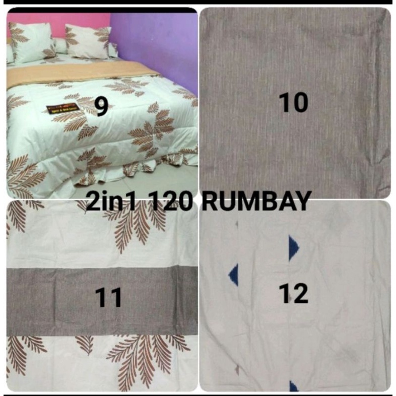 Sprei PERCA My Love set sorong 2 in 1 ukuran 120x200