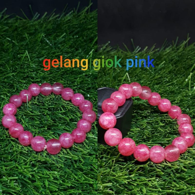 GELANG PRIA GELANG WANITA GIOK PINK