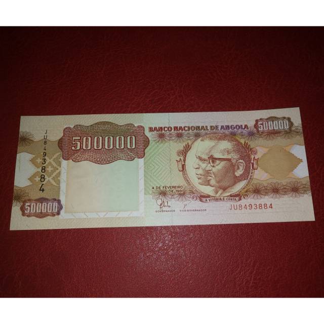 Uang Asing Angola 500000 Mil