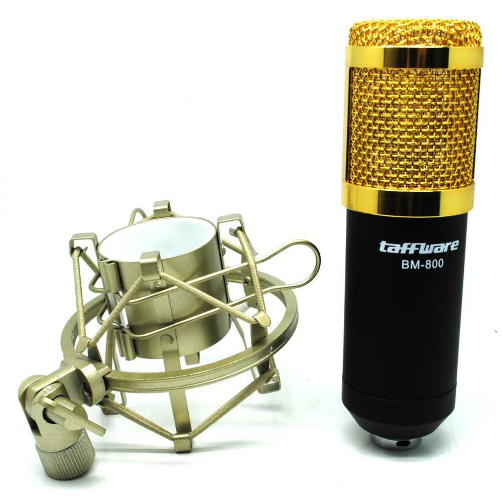 Condenser Microphone BM-800+Scissor Arm Stand+Phantom Power+SC+Filter Murah Kondenser Mic Plus Stand