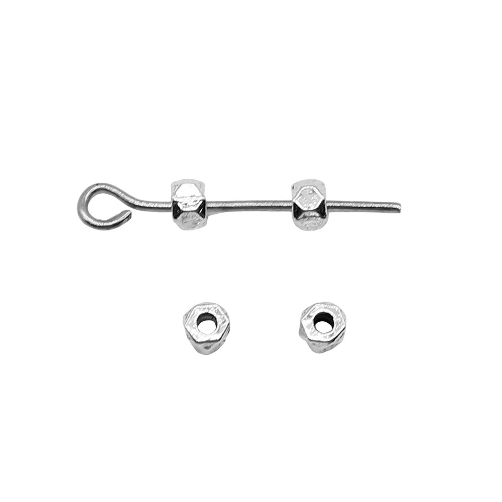 10Pcs Charms Ring Spacer 3X3Mm