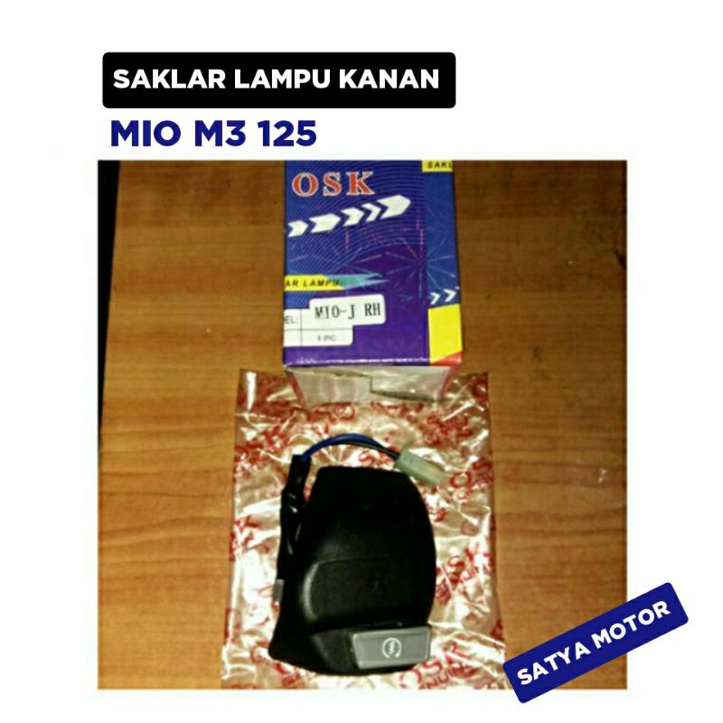 Saklar lampu Kanan Mio M3 125 / Holder Tombol Depan Set Lampu Assy / Osk