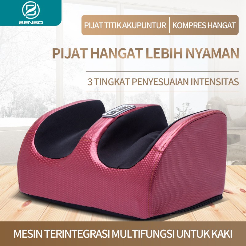 BENBO Foot Massager/Alat Pijat Kaki /pijat betis/ Mesin Pijat / Alat Pijit / Alat Pijat elektrik / Refleksi Kaki Surabaya Branch-merah