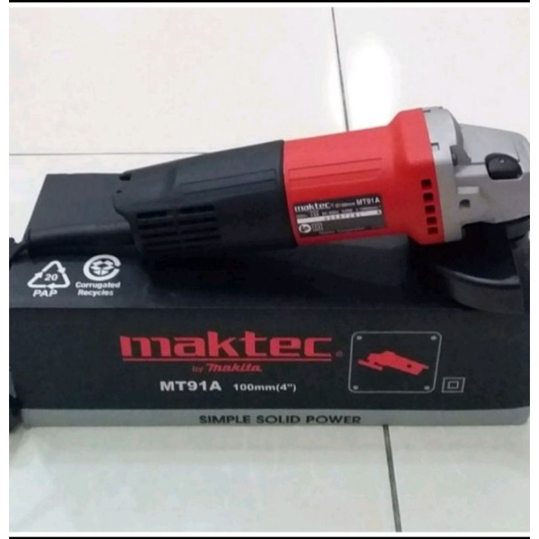 Mesin Gerinda Maktec MT 91A/ Maktec MT 91A Gerinda Tangan 4"/ Maktec MT 91A