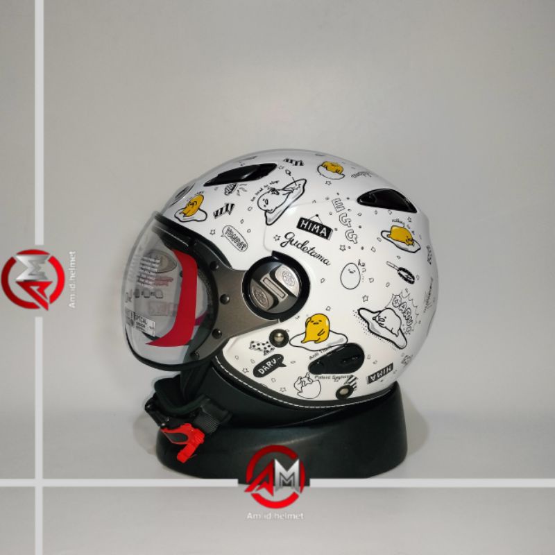 HELM KYT ELSICO SANRIO GUDETAMA #1 WHITE