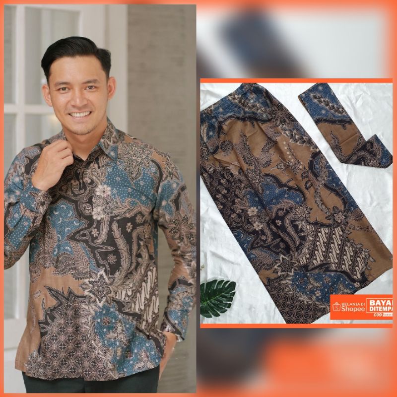 KEMEJA DAN ROK BATIK TERBARU ROK KEBAYA BATIK Rok dan Kemeja Cowok Batik Halus Couple Annabel Balencia Cendrawasih Misbi Ecer