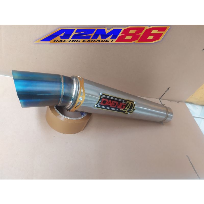 knalpot racing DAENG sai4 Jupiter Fu Sonic Vixion beat nmax pcx silincer only