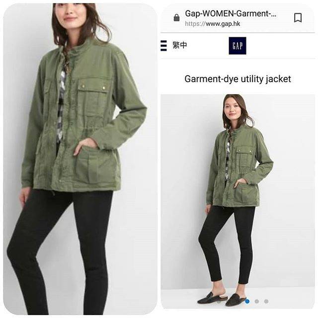 gap garment dyed utility jacket