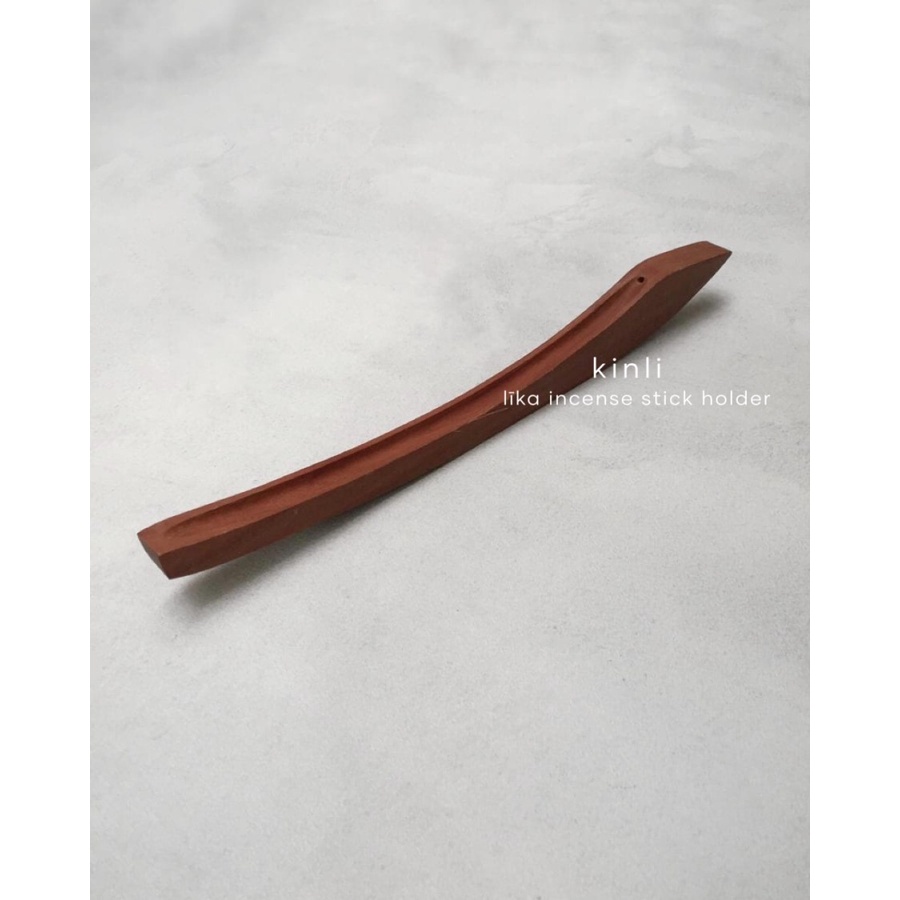 lika wooden incense stick holder burner tempat dupa kayu natural