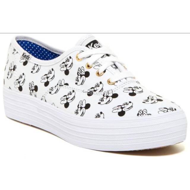 KEDS X MINNIE MOUSE TRIPLE, WHITE