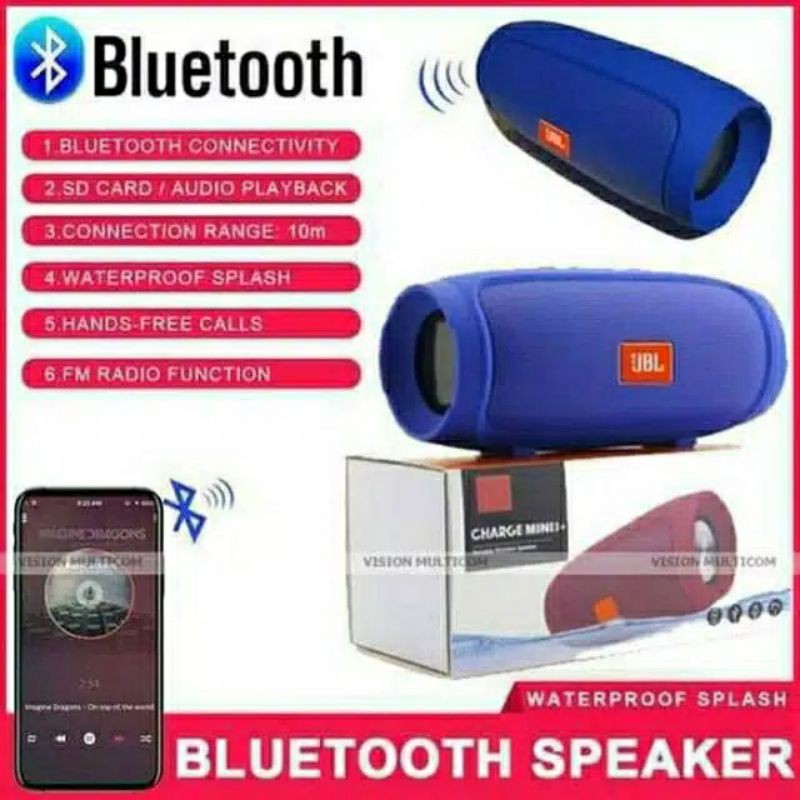 Speaker Bluetooth Charge 3+ Mini / Speaker Wireless  Portable