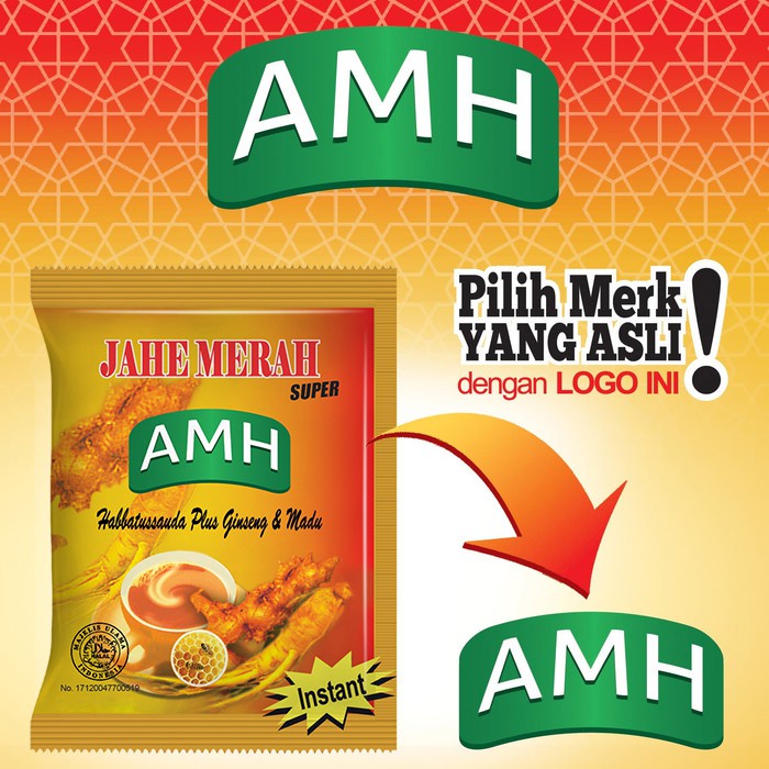 

1 SACHET Instan Jahe Merah Amanah Super AMH ORIGINAL