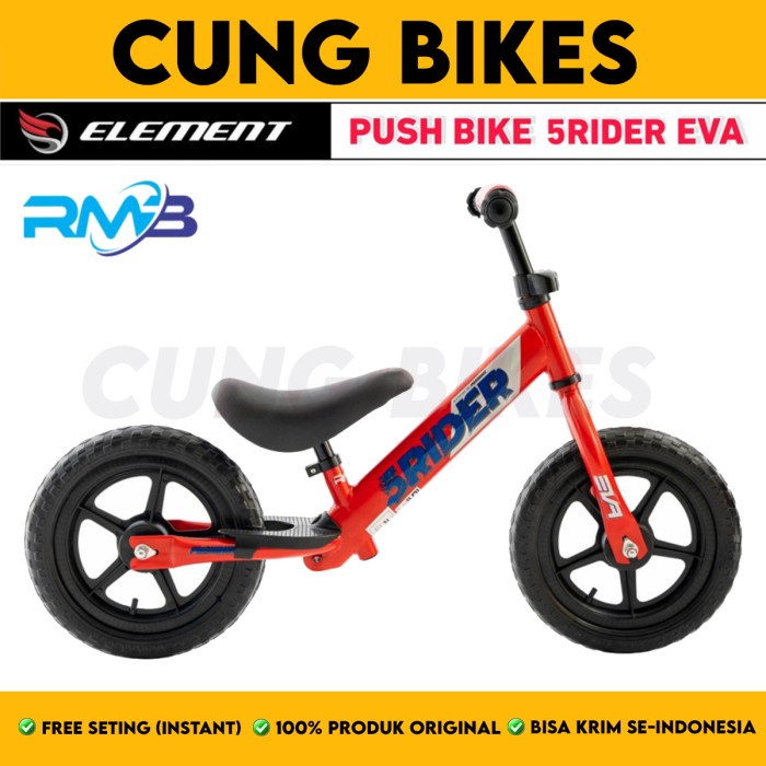 Sepeda Push Bike RMB 5RIDER alat Keseimbangan Anak Balance bike Element Ban EVA